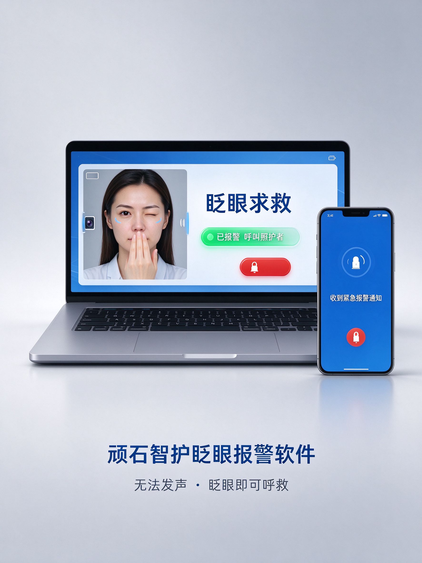 顽石智护眨眼报警软件